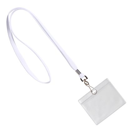 Badges met draagband liggend formaat | null | 86 x 54 mm
