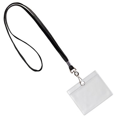 Badges met draagband liggend formaat | null | 86 x 54 mm