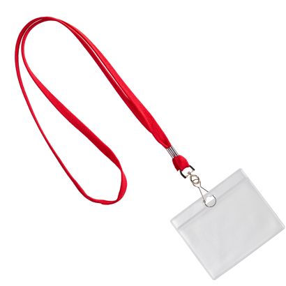 Badges met draagband liggend formaat | null | 86 x 54 mm