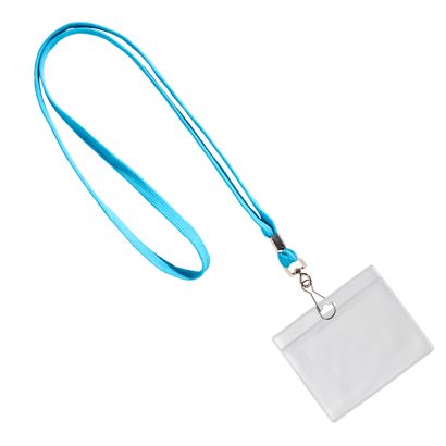 Badges met draagband liggend formaat | null | 86 x 54 mm