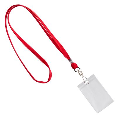 Badges met draagband staand formaat | null | 86 x 54 mm