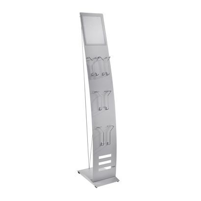 Brochurestandaard TEC-ART Smalle standaard met magneetframe en brochurevakken