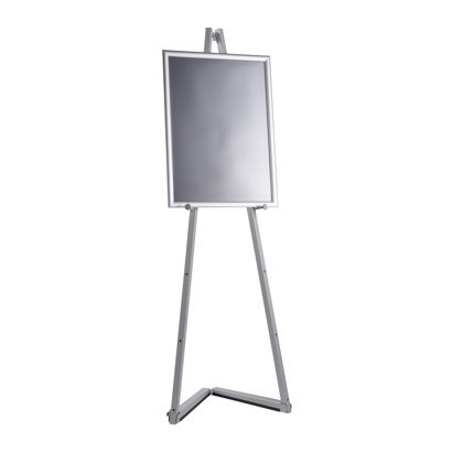 Mobiele ezel van aluminium met inklapbaar frame null | A2 420 x 594 mm | 1.500 mm