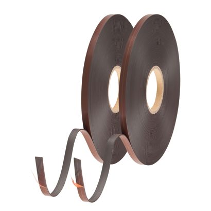 Magneetband met contradeel, zelfklevend 25,4 mm | C+D (SET) hoogwaardige lijm