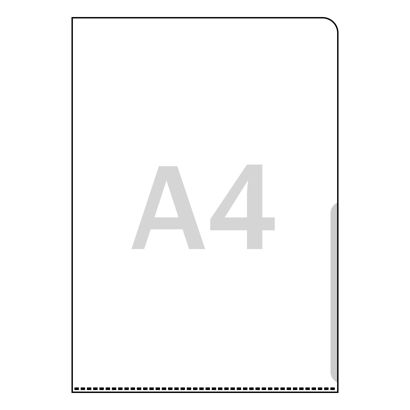 L-mappen voor inhoud A4, transparant 150 µm | null