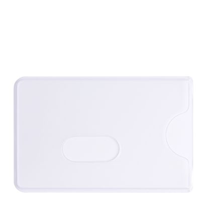 Kunststof pashouders met RFID bescherming en uitsparing, 59 x 88, wit 