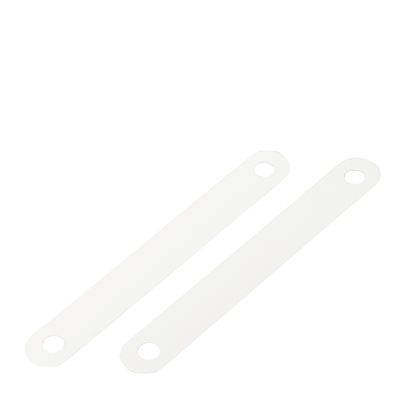 Kunststof dekplaatjes 95 x 12 mm, wit 