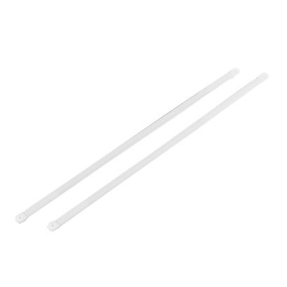 Hechtstrips 165 mm, geplastificeerd, met eindkapjes 