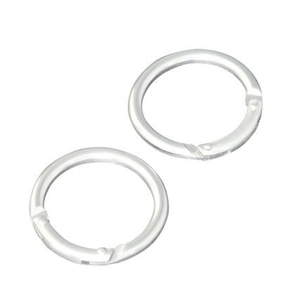 Karabijnhaak, rond, 38 mm, aluminium, zilver null