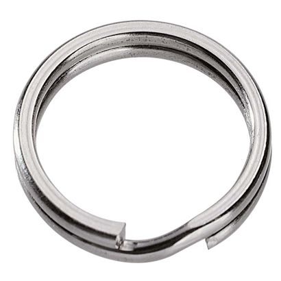 Sleutelringen, vernikkeld plat 15 mm