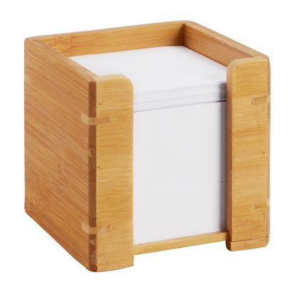 Houten memohouder 