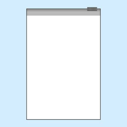 Zakjes met zipsluiting, PE-folie 200 x 300 mm | 60 µm
