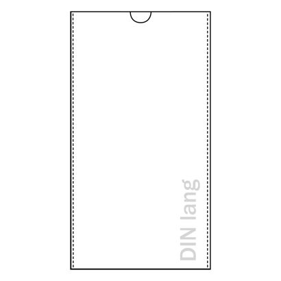 U-hoezen/etuis, transparant 1/3 A4