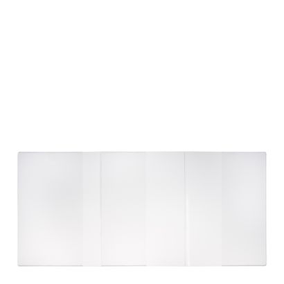 Omslagmapjes 180 x 390 mm, transparant 