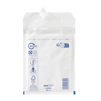 aroFOL enveloppen met bubbelplastic 150 x 215 mm