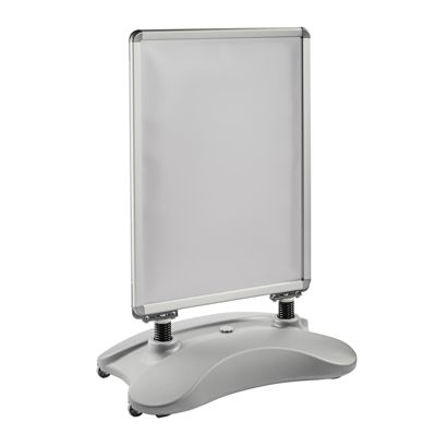 Stoepbord A1 STORM-STOP Lite met watertank, windbestendig, profiel 32 mm,  ronde hoeken 