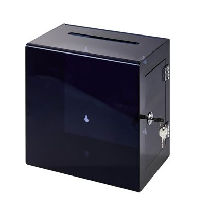 Donatiebox, afsluitbaar HQ, acryl 