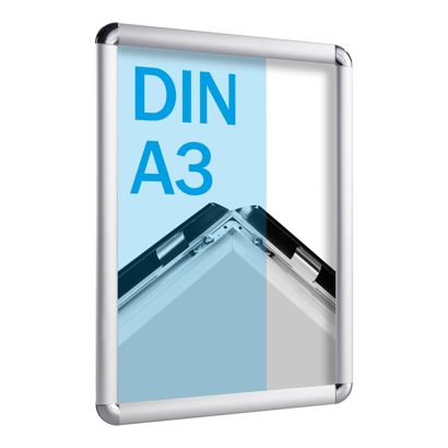 Kliklijsten A3 standaard zilver  | 25 mm | rond 