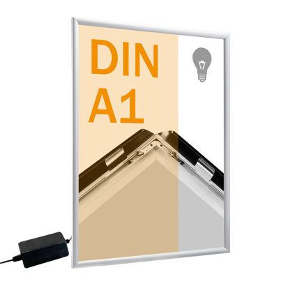 Kliklijsten, aluminium, A1, LED zilver 