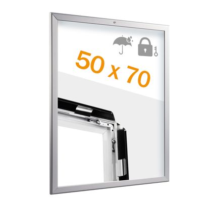 Kliklijsten, aluminium, B2, weerbestendig, afsluitbaar, zilver 