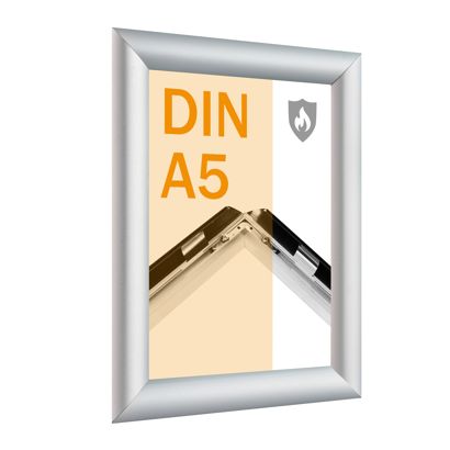 Brandwerende kliklijsten A5 met B1-certificering zilver 
