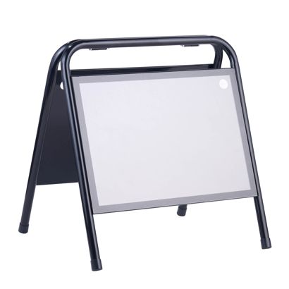 Stalen stoepbord A3 STEEL-STOP, liggend null