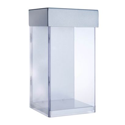 Folderbox outdoor met deksel, extra diep, Indisplay Shieldbox, extreem robuust 1/3 A4