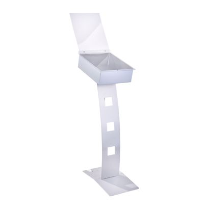 Vloerstandaard outdoor HILO met wielen, 1x A4, metaal 