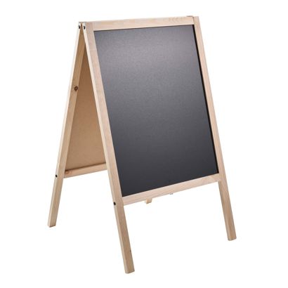 Wooden pavement sign WOOD-STOP, Lite M, 53 x 66 chalkboard null