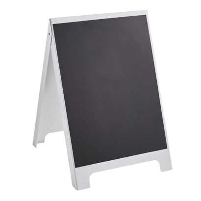 Stoepbord PS-STOP 50,8 xx 80 cm, met krijtbord, wit 