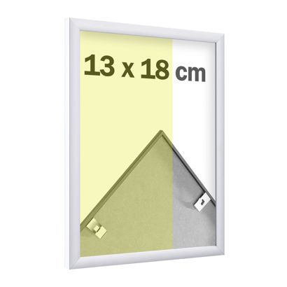 Aluminium fotolijsten, helder styreen null | 13 x 18 cm | null