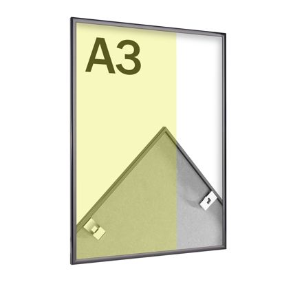 Aluminium fotolijsten, helder styreen null | A3 29,7 x 42 cm | null