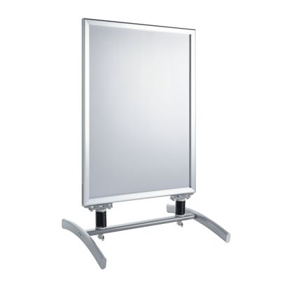 Stoepbord SPIDER A1, windbestendig, 32 mm profiel, zilver zilver 