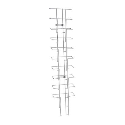 Wandfolderhouder JACKSON van draad, metaal, zilver 10 | staand formaat | A4