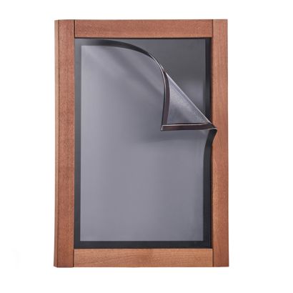 Wandbord hout MULTI, met krijtbord en magneetframe A3 29,7 x 42 cm