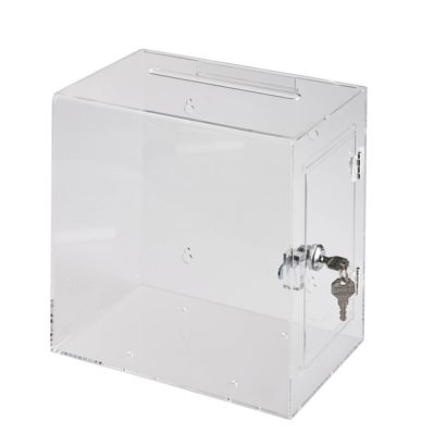 Donatiebox, afsluitbaar HQ, acryl null