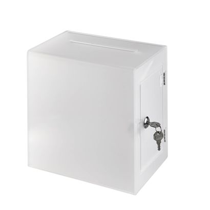 Donatiebox, afsluitbaar HQ, acryl null
