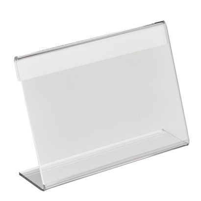 L-standaard, acryl liggend formaat | 130 x 90 mm