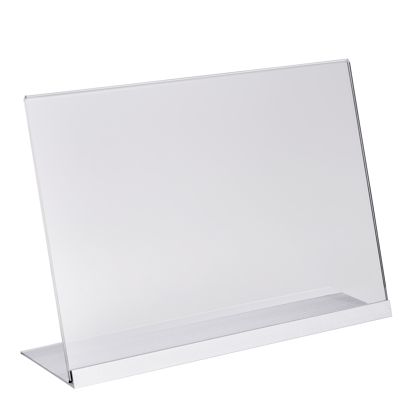 L-standaard acryl met aluminium voet null | A4