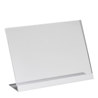 L-standaard acryl met aluminium voet null | A5