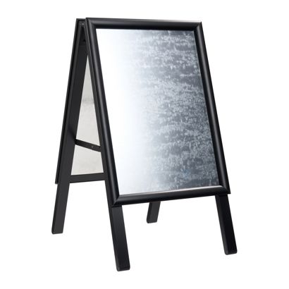 Stoepbord SOLID-STOP A3 Outdoor, 25 mm profiel, hoeken in verstek staand formaat | null
