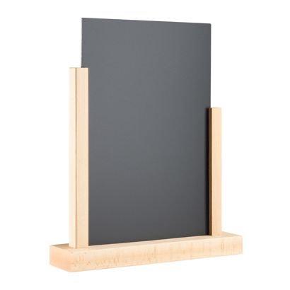 Houten tafelstandaard met krijtbord null | A4