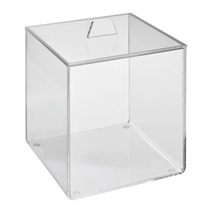 Acrylbox met deksel 120 x 120 x 120 mm | opliggende deksel