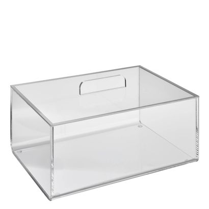 Acrylbox met deksel 240 x 175 x 100 mm  | opliggende deksel 