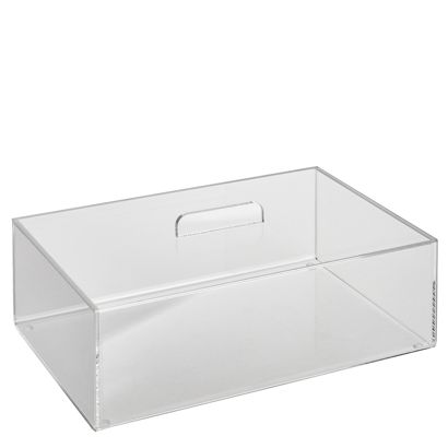 Acrylbox met deksel 300 x 200 x 100 mm | opliggende deksel