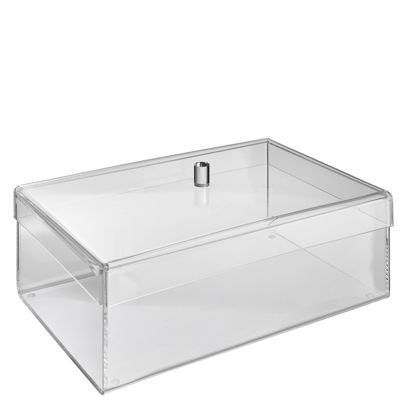Acrylbox met deksel 300 x 200 x 100 mm | stolpdeksel
