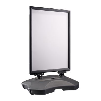 Stoepbord B2 STORM-STOP Lite met waterreservoir, windbestendig, 32 mm profiel, verstek null