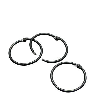 Scharnierringen metaal 25 mm  | zwart 