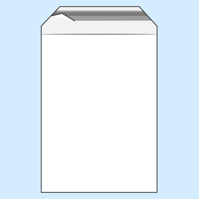 Mailing enveloppen met klep, hersluitbaar, PE-folie, transparant 310 x 440 mm - A3  | 70 µm