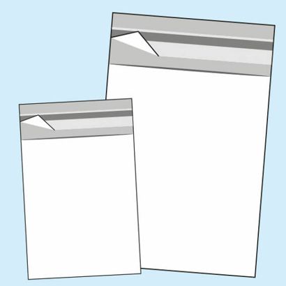 Mailing enveloppen met klep, hersluitbaar, OPP-folie, transparant 